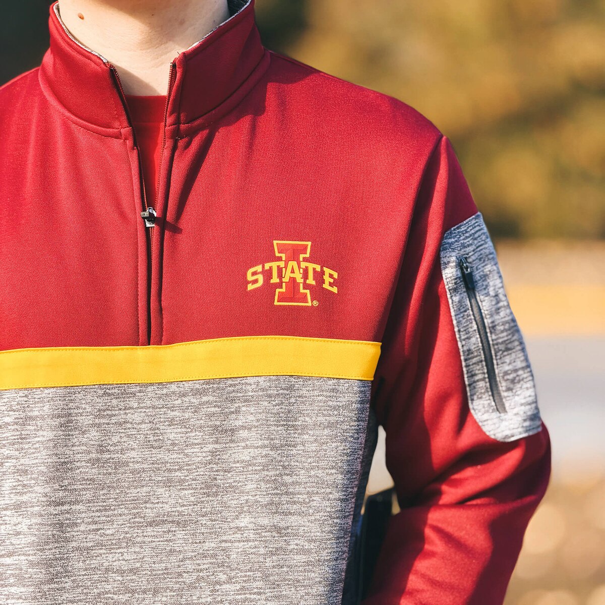 Colosseum I-State Cardinal & Gray 1/4-Zip